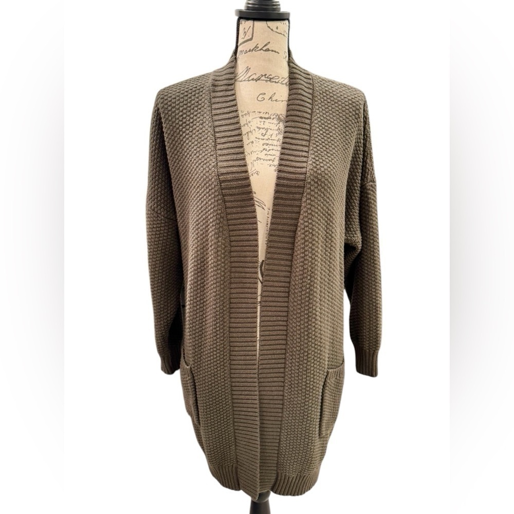 Max Studio Open Front Cardigan Women’s Size 2XL Green